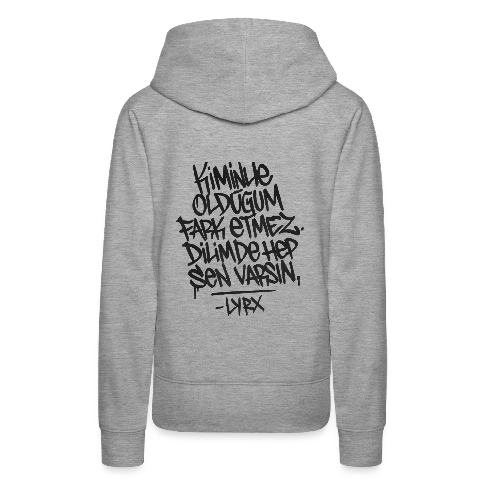 Kiminle olduğum fark etmez. Dilimde hep sen varsın Pulli - heather grey