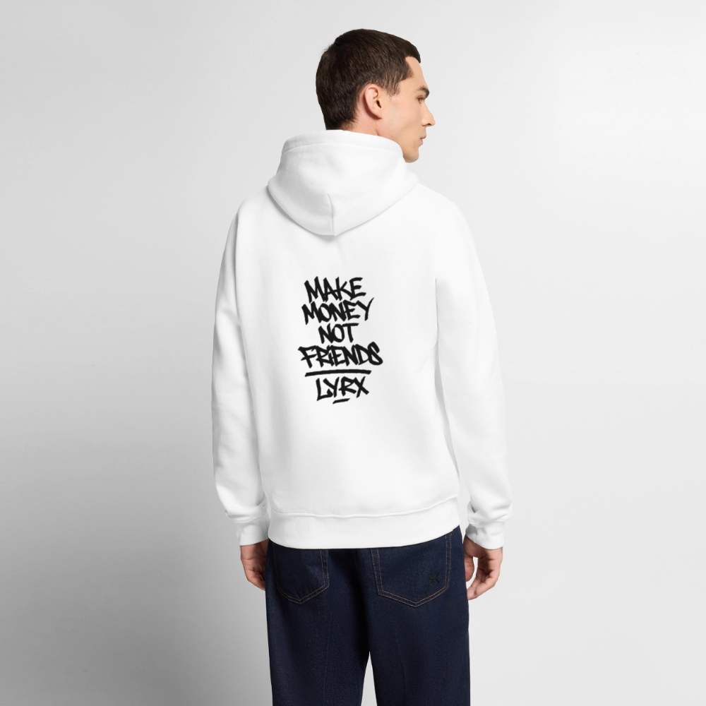 Make money not friends Hoodie - white