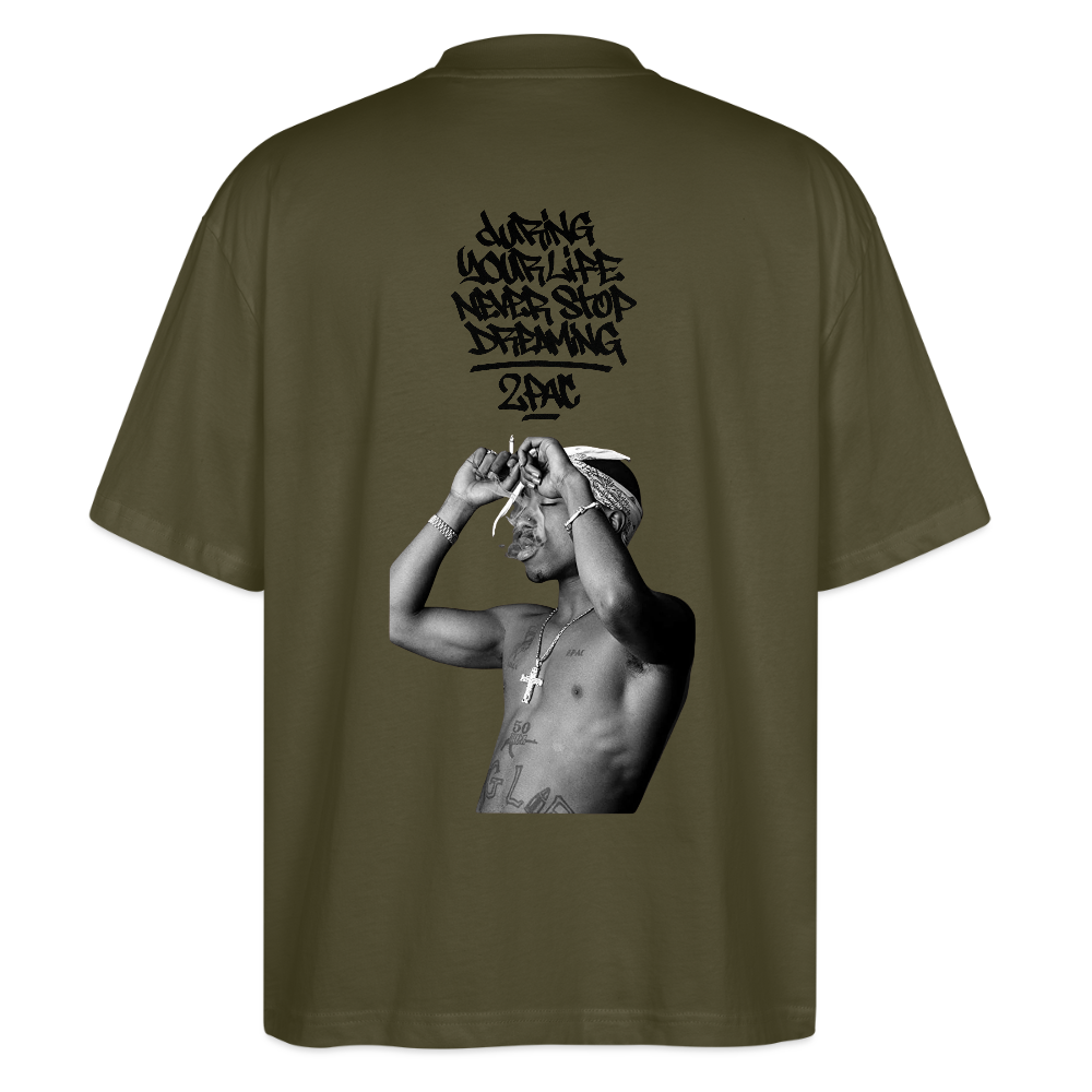 During Your Life, Never Stop Dreaming T-Shirt - khaki