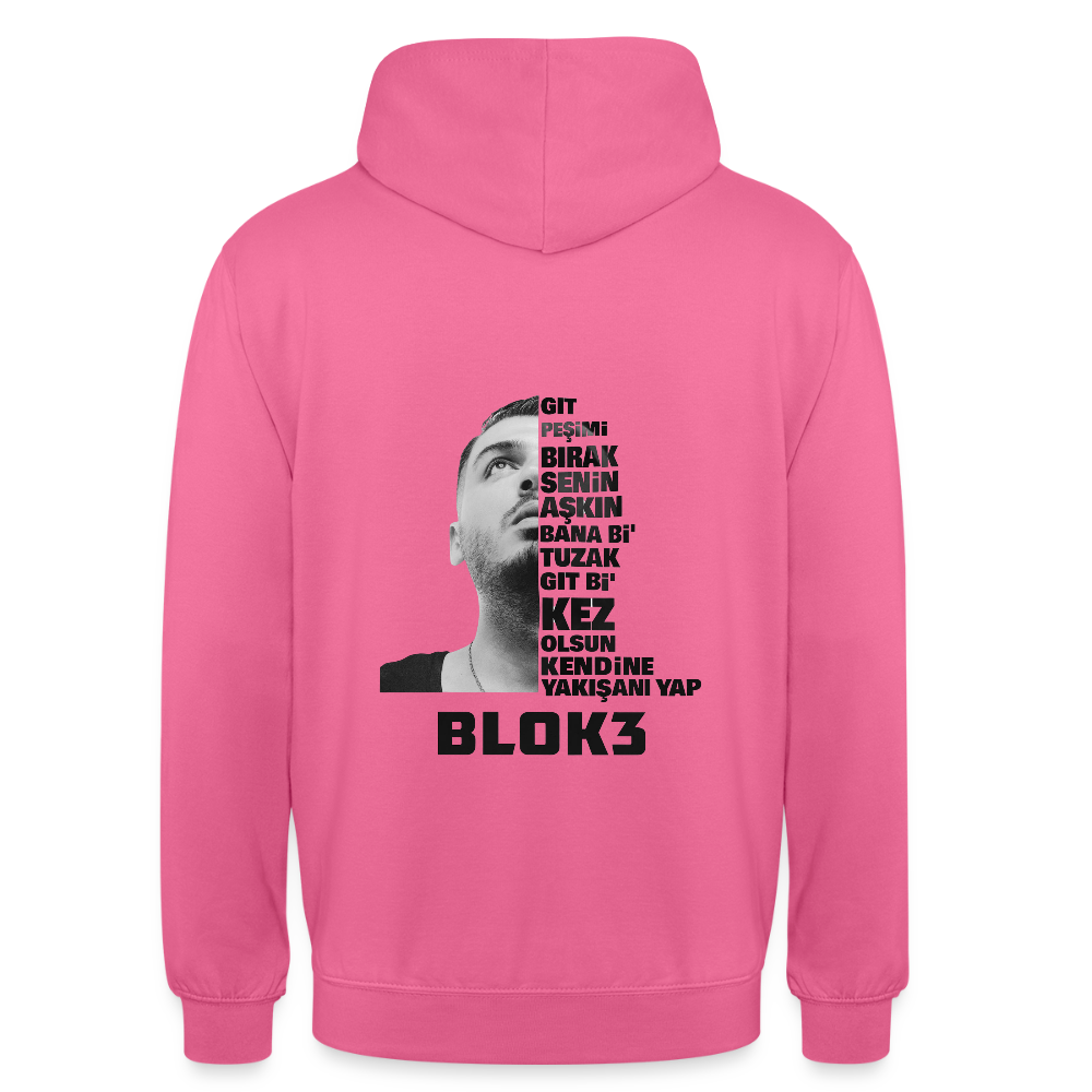 BLOK3 - Git Oversize Hoodie - pink