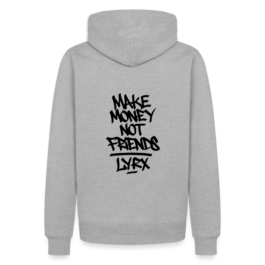 Make money not friends Hoodie - heather grey