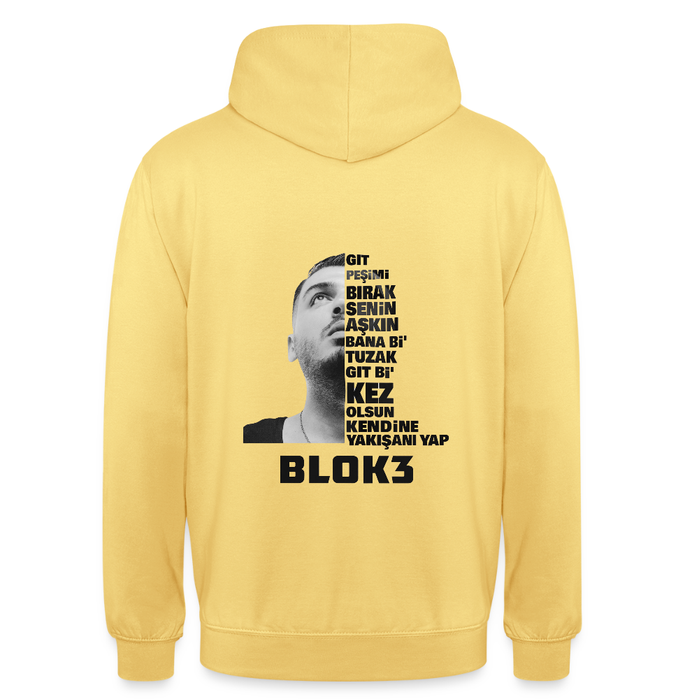 BLOK3 - Git Oversize Hoodie - lemon yellow
