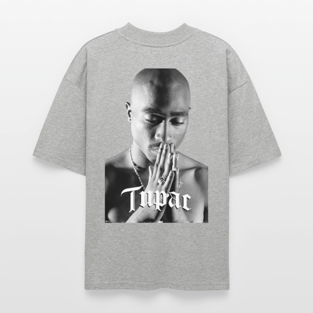 Tupac Oversized T-Shirt - heather grey