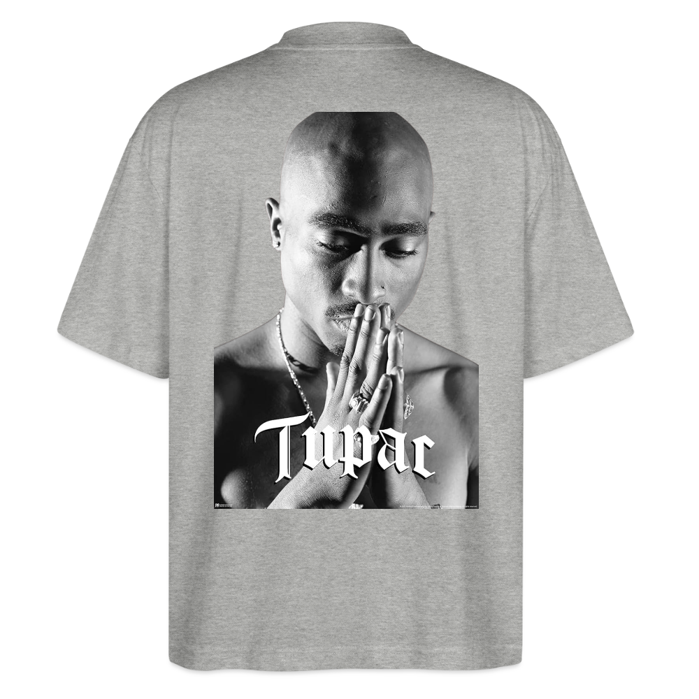 Tupac Oversized T-Shirt - heather grey