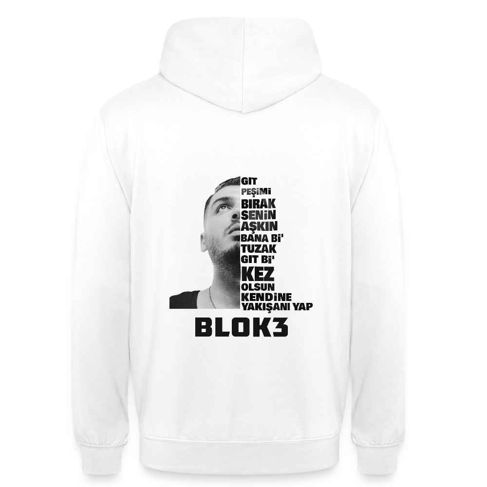 BLOK3 - Git Oversize Hoodie - white