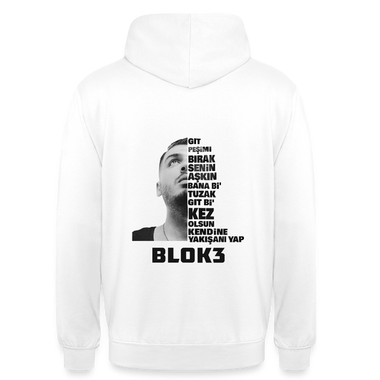 BLOK3 - Git Oversize Hoodie - white